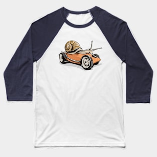 Snail Racing Baseball T-Shirt